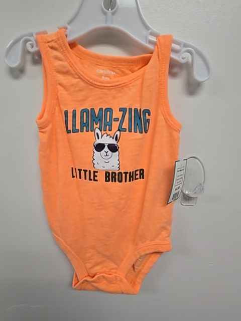 orange Carters Tank Top onesie, 6M B