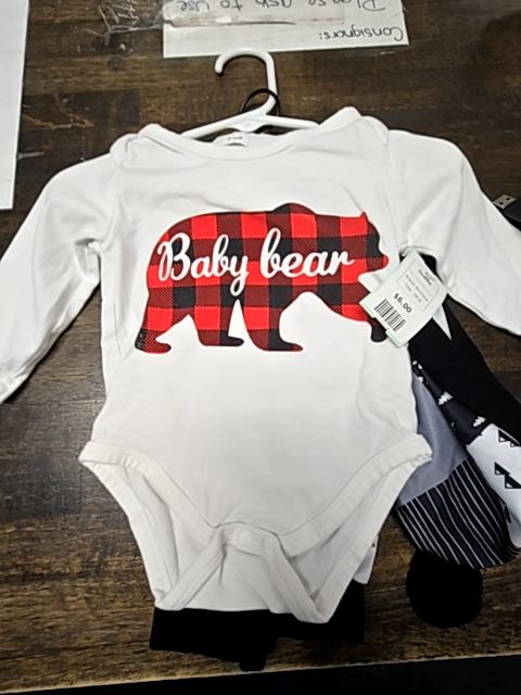 White/Red/Black/Grey Boutique Outfit, 3M B