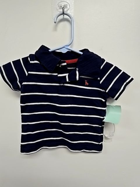 Navy/White Carters Polo, 6M B