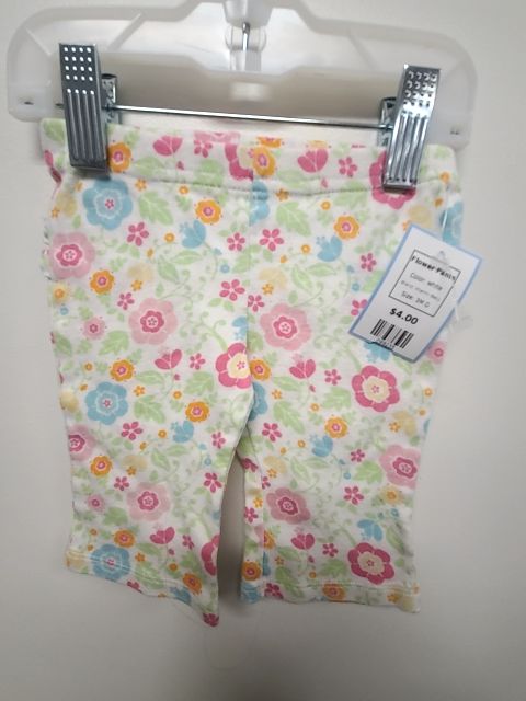 white Vitamin Baby Flower Pants, 3M G