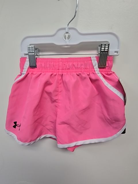 Pink/White Under Armour Shorts, 4T G