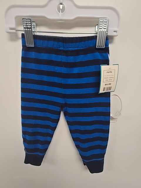 Blue/Navy Striped Carters Pants, 3M B