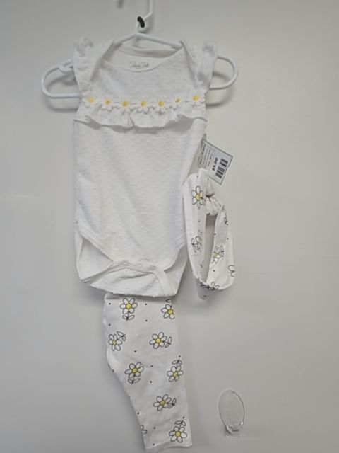 White Flowers Rene Rofe Outfit W/Bow, 3M G