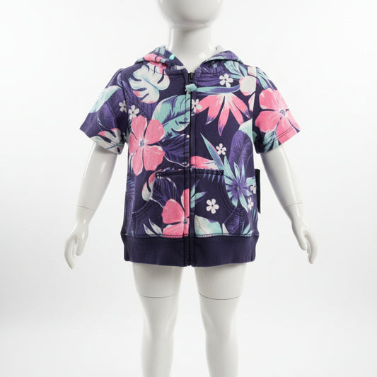 Purple/Pink Flower Carters Jacket, 9M G