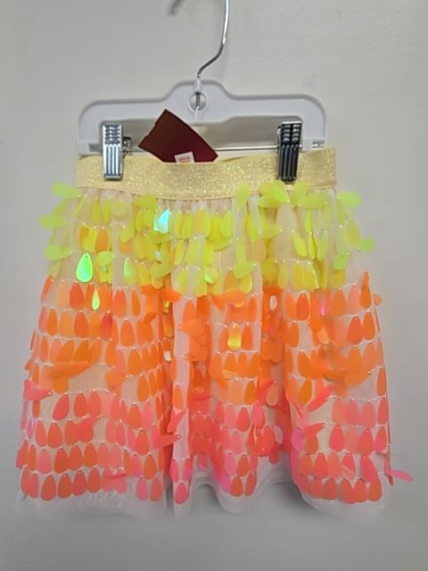 Yellow/Orange/Pink Sequin Cat & Jack Skirt, 6 G