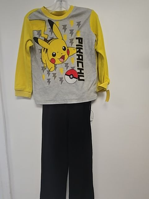Yellow/Black Pokemon Pjs, 6 B
