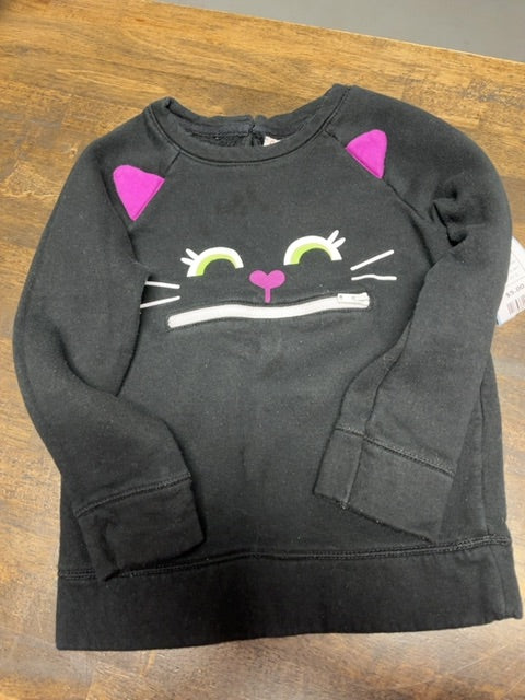 Black Kitty Cat & Jack Longsleeve Shirt, 4T G