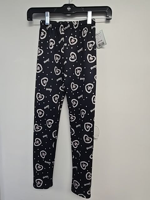 Black/Pink Bow Toddor Leggings, 8 G