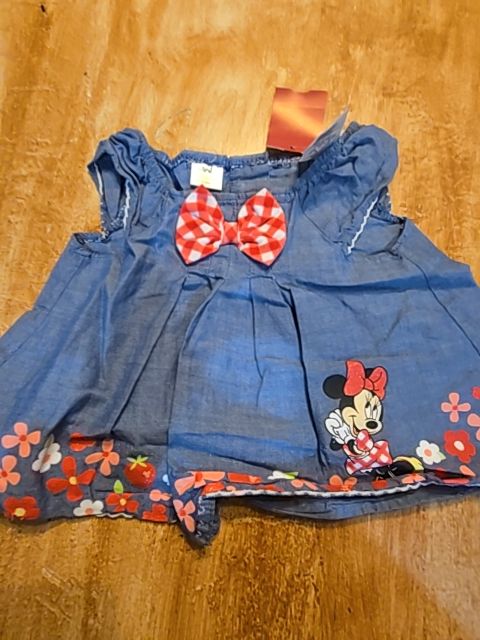 Denim/Red Minnie Disney Dress, 3M G
