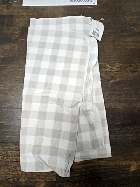 Grey/White Plaid  Blanket