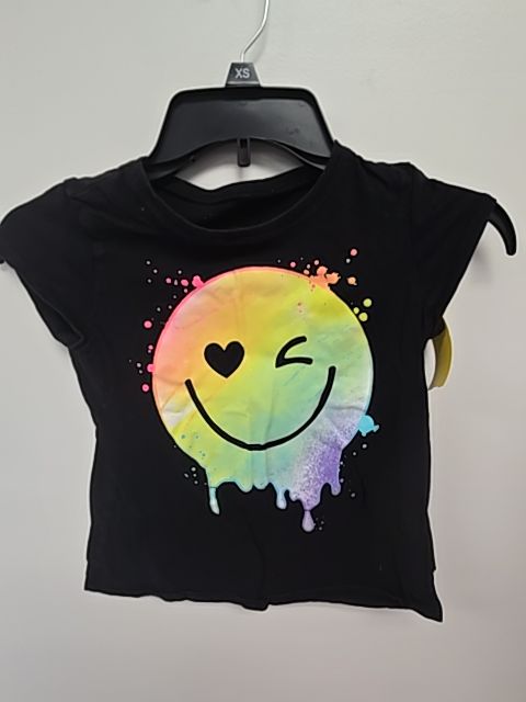 Black/Colorful Smiley Face Childrens Place Shirt, 7 G