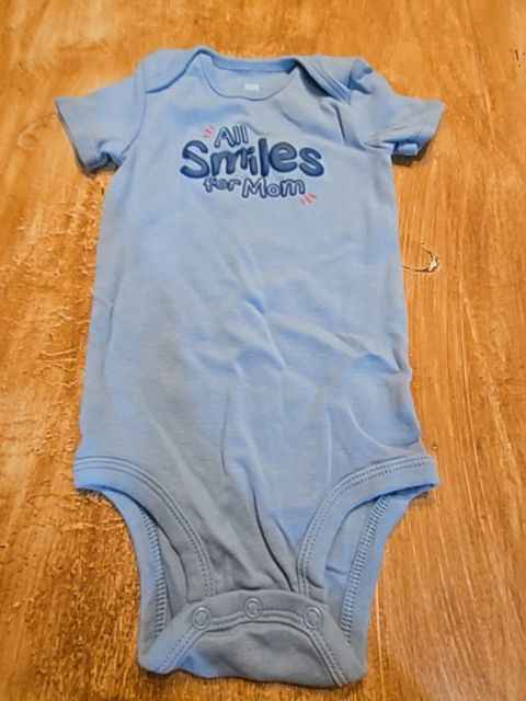 Blue Just one you All smiles for mom onesie, 9M B