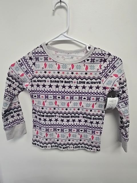 Grey/Pink/Purple Unicorn Garanimals Longsleeve Shirt, 5T G