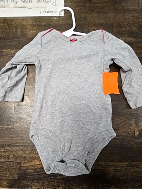 grey Carters Long Sleeve Onesie, 9M G