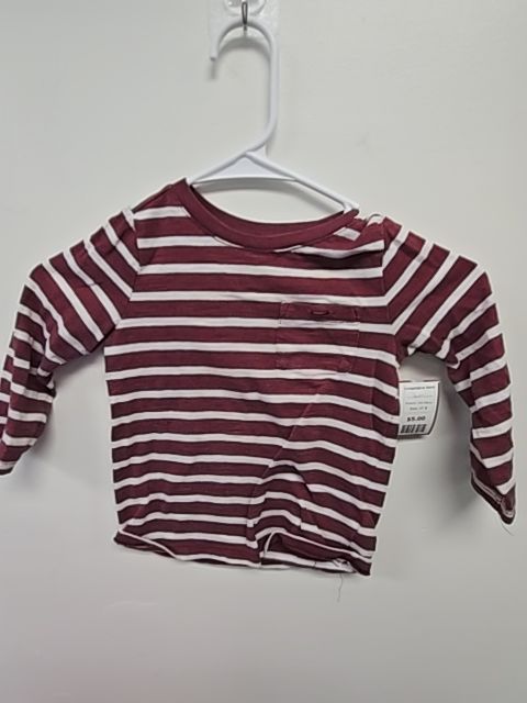 Burgandy/White Striped Old Navy Longsleeve Shirt, 2T B