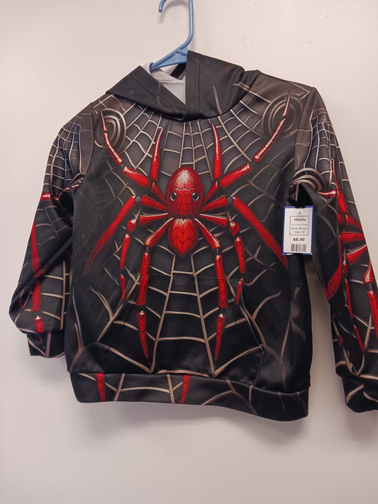 Black/Grey/Red Spider Boutique Hoodie, 7 B