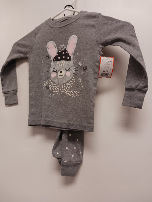 Grey Carters 2 Piece Bunny PJS, 2T G
