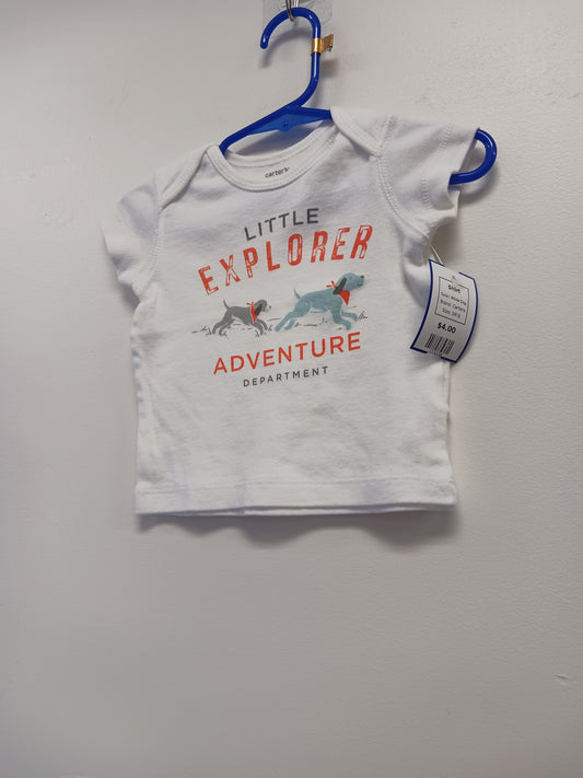 White Dog Carters Shirt, 3M B