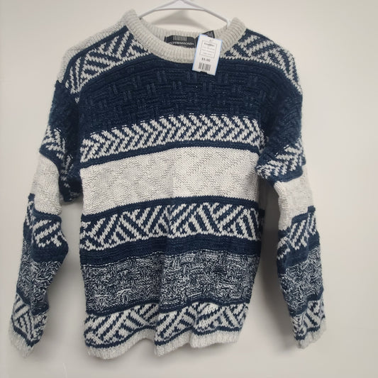 Navy/Grey Expressions Sweater, 12 B