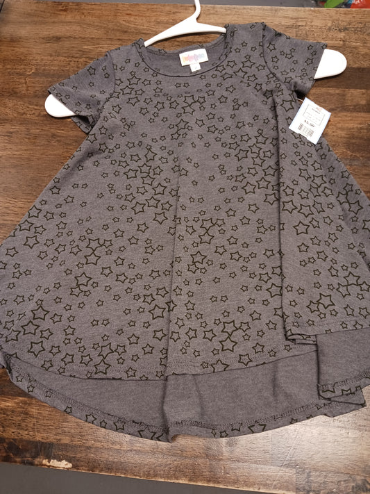 Grey/Black Star Lularoe Dress, 2T G