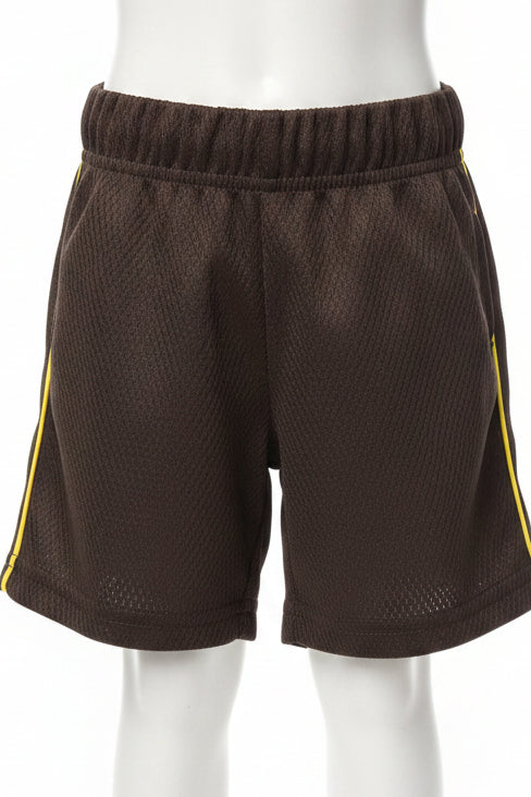 Black/Yellow Swiggles Shorts, 18M B