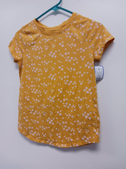 Yellow/Pink Flower Cat & Jack Shirt, 10 G
