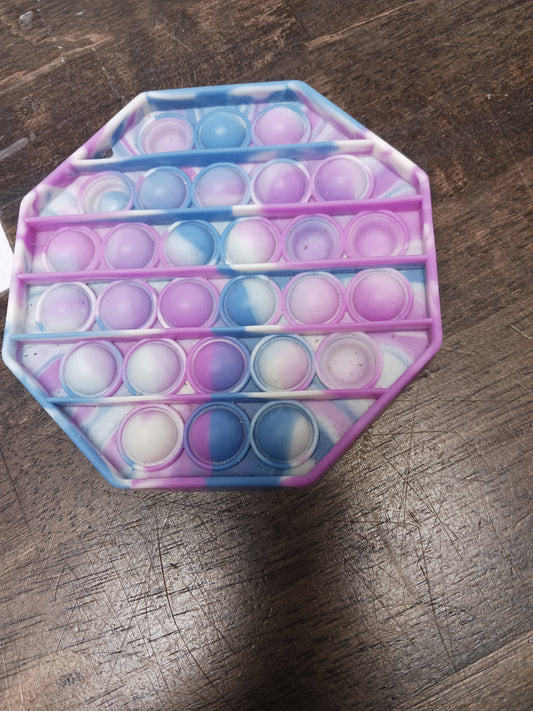 purple/white/blue  Octagon Pop It