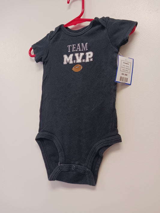Black Carters Onesie, 9M B