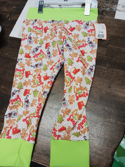 white/green Boutique Ginger Bread Joggers, 2T