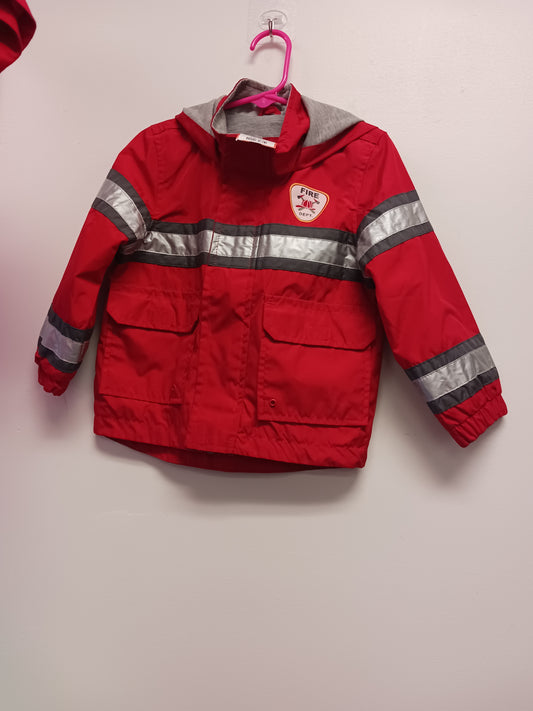 Red Fire Man London Fog Rain Coat, 2T B