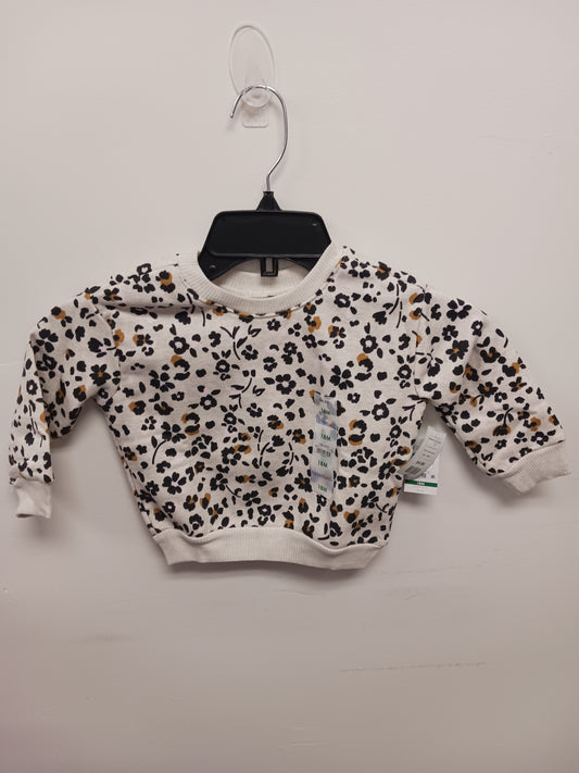 beige/black/brown Garanimals Flowered Sweatshirt, 18M G