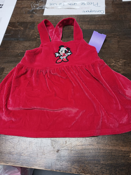 Red Christmas Minnie Dress, 6M G