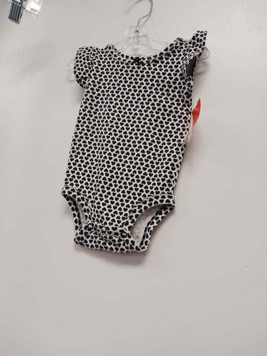 Black/White Carters Onesie, 3M G