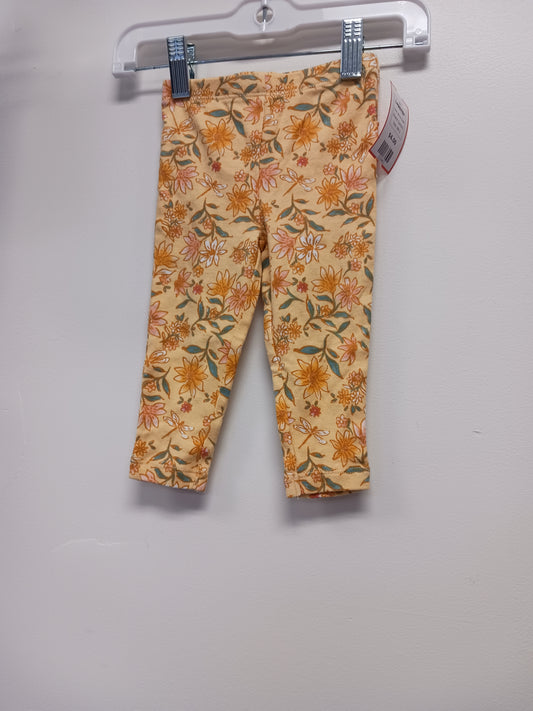 Yellow Flower Carters Leggings, 9M G