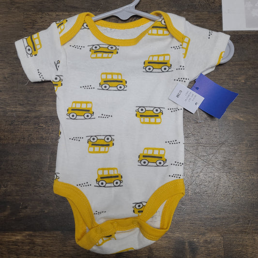 white/yellow koalababy school bus onesie, NB B