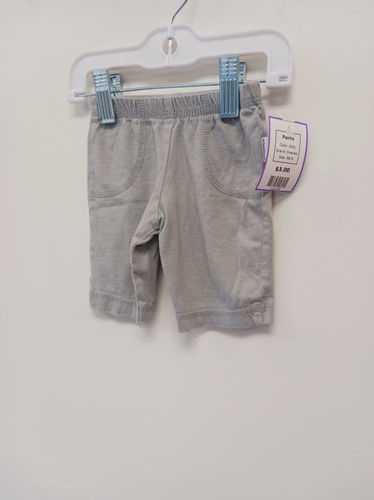 Grey Onesies Pants, NB B