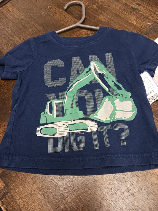 Navy/Green Digger Carters Shirt, 18M B