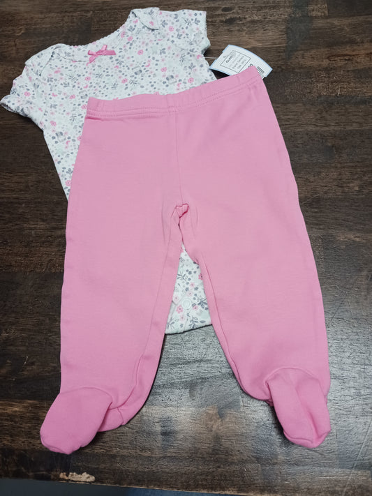 White/Pink Owl Carters Outfit, 3M G