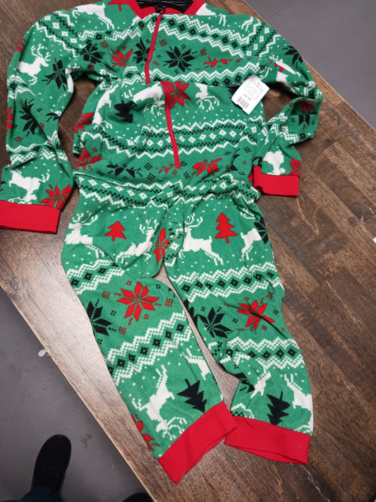 green North Pole One Piece PJS, 6 B