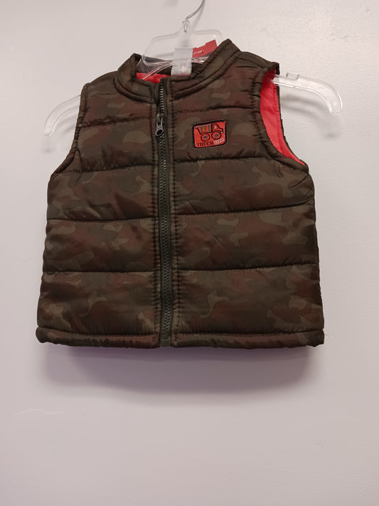 Green/Brown Camo Healthtex Vest, 2T B