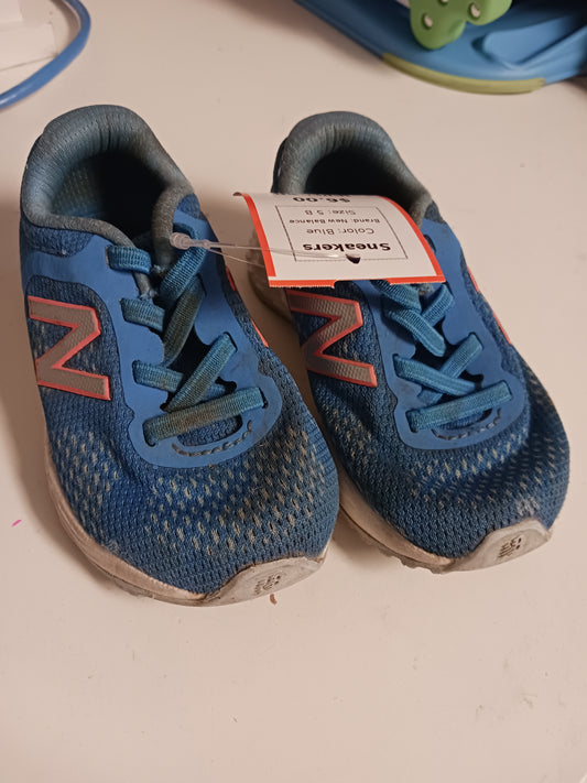 Blue New Balance Sneakers, 5 B