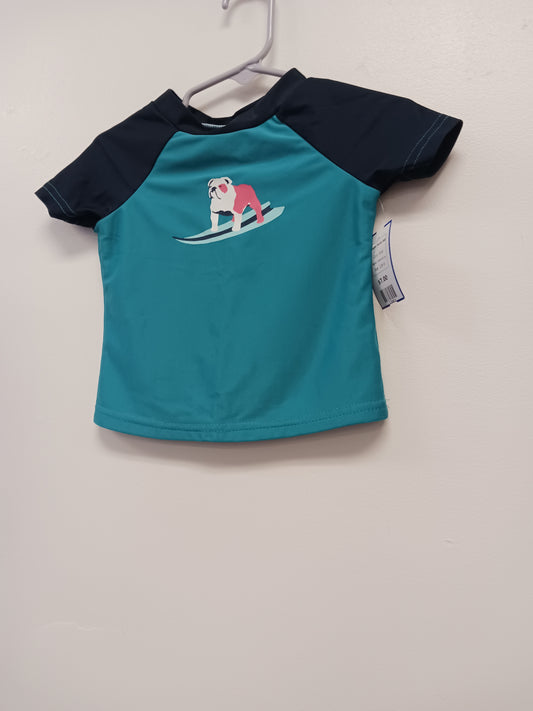 Blue Crown & Ivy Swim Trunk Set, 12M B