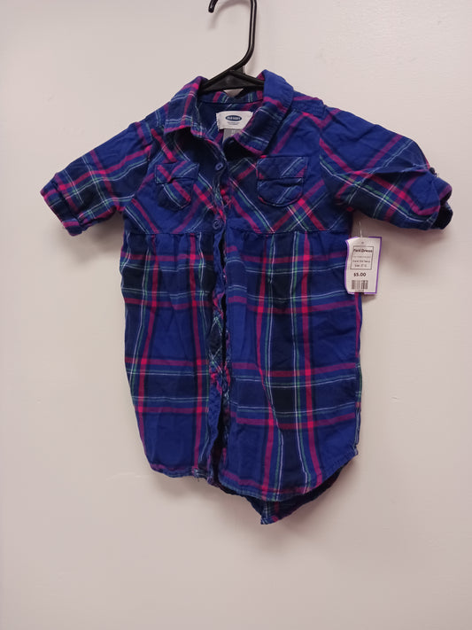 blue/purple plaid Old Navy Plaid Dress, 2T G