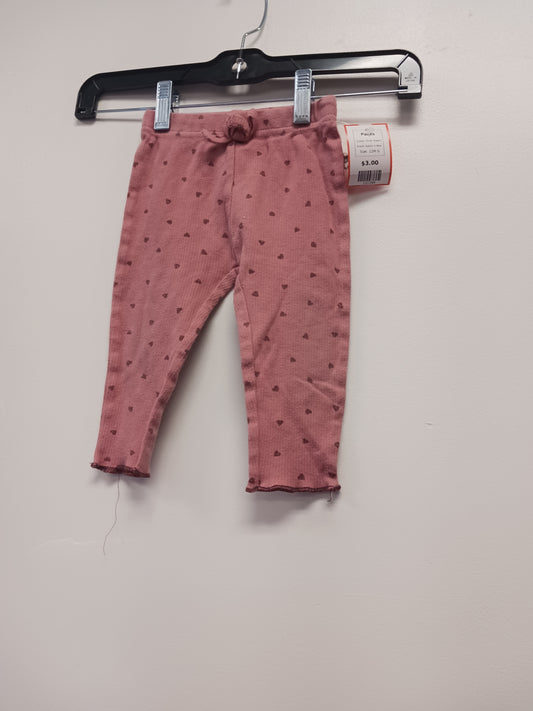 Pink Heart Rabbit + Bear Pants, 12M G