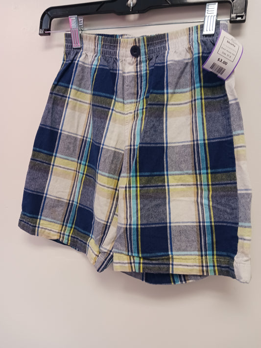 Navy/Green/White Plaid Wonder Kids Shorts, 5T B