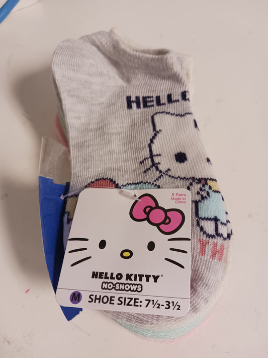 Pak of Hello Kitty Socks 5 Pairs, 7-3