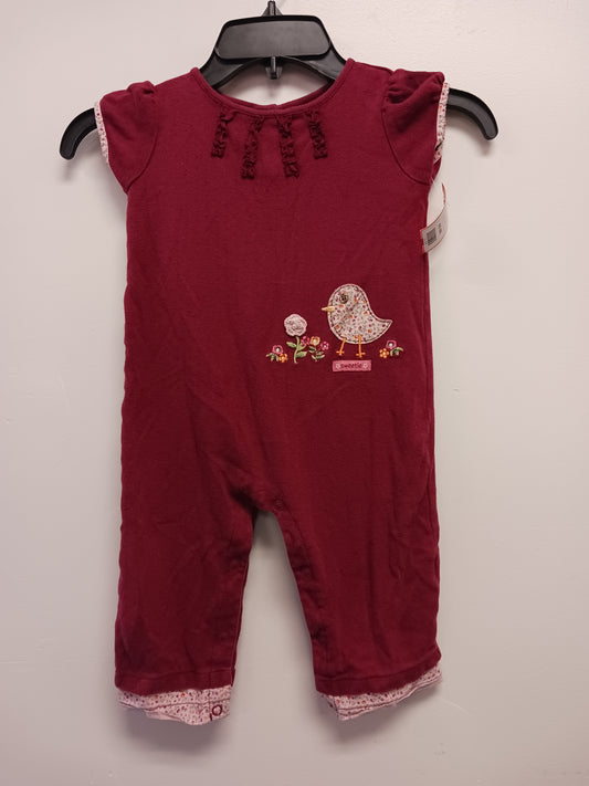 Burgandy Carters Bird romper, 18M G