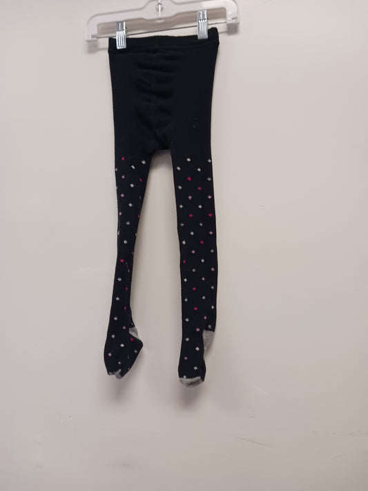 Black/Colorful Polka Dot  Tights, 4T G
