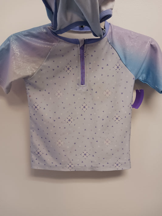 blue Disney 3 Piece Frozen Swim Suit, 6 G