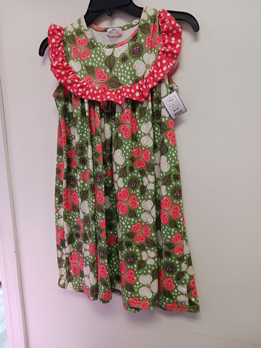 Pink/Green Flower Pete + Lucy Dress, 10 G